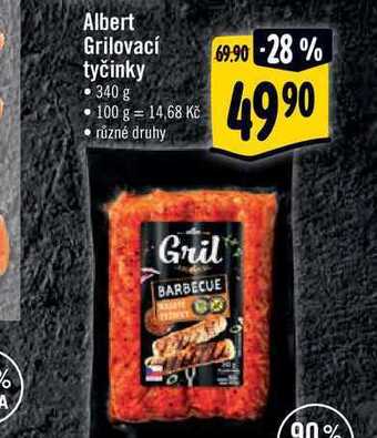 Albert Albert grilovací tyčinky 340 g nabídka