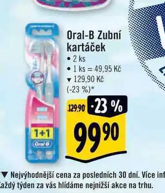 Albert Oral oral-b zubní kartáček • 2 ks nabídka