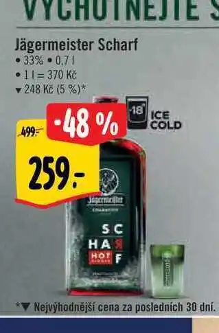 Albert Jägermeister scharf 33% 0,7 l nabídka
