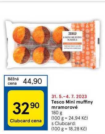 Tesco Tesco mini muffiny mramorové 180 g nabídka