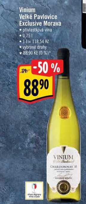 Albert Vinium velké pavlovice exclusive morava 0,75 l nabídka