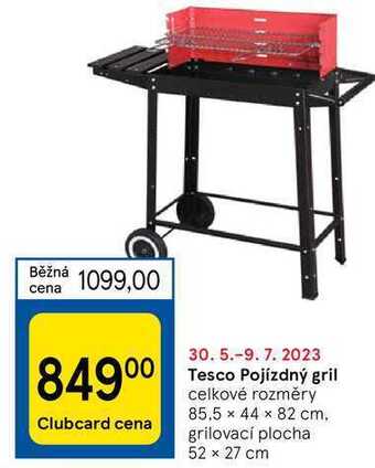 Tesco Tesco pojízdný gril nabídka