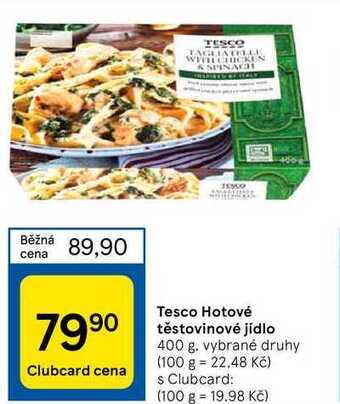 Tesco Tesco hotové těstovinové jídlo 400 g nabídka