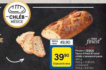 Tesco Tesco finest krystal chléb z kamenné pece 460 g nabídka