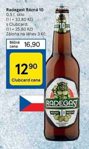 Tesco Radegast rázná 10 0,5 l nabídka