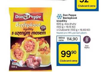 Tesco Don peppe bezlepkové knedlíky 600 g nabídka