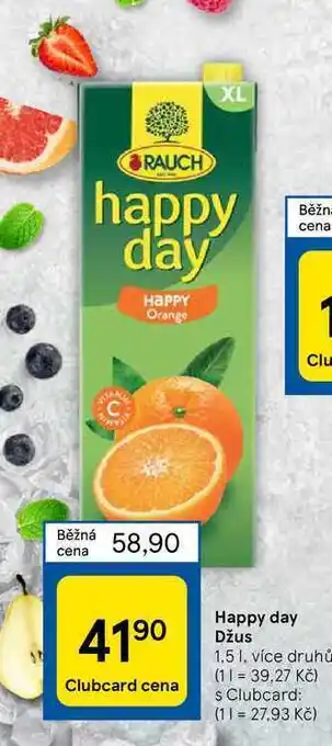 Tesco Happy day džus 1,5 l nabídka