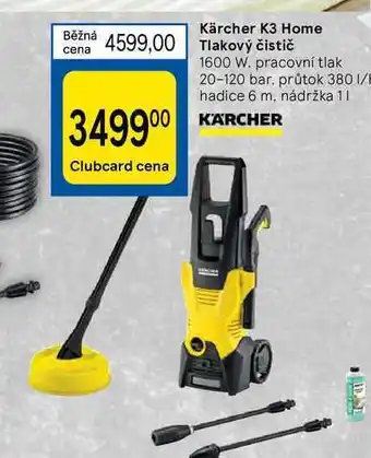Tesco Kärcher k3 home tlakový čistič 1600 w nabídka