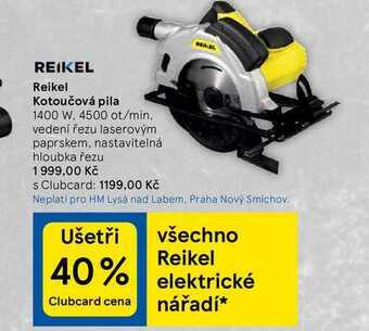 Tesco Reikel kotoučová pila 1400 w nabídka