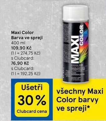 Tesco Maxi color barva ve spreji 400 ml nabídka