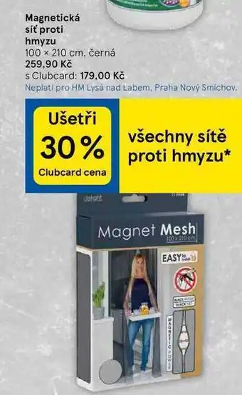 Tesco Magnetická síť proti hmyzu 100 x 210 cm nabídka