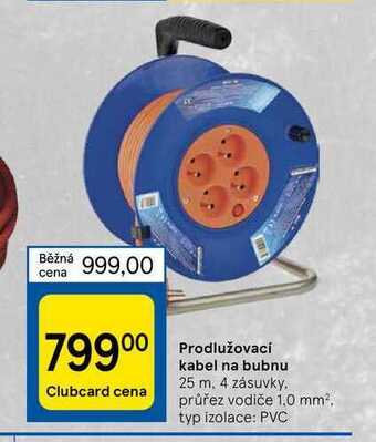 Tesco Prodlužovací kabel na bubnu 25 m, 4 zásuvky nabídka