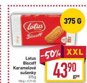 Billa Lotus biscoff karamelové sušenky 375 g nabídka
