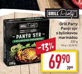 Billa Grill party panýr sýr s bylinkovou marinádou 230 g nabídka