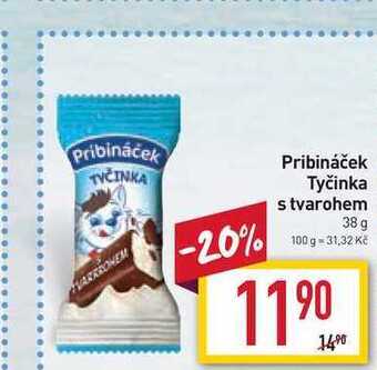 Billa Pribináček tyčinka s tvarohem 38 g nabídka