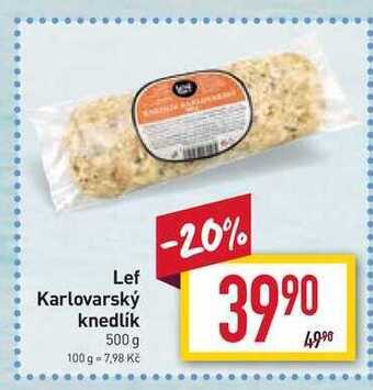 Billa Lef karlovarský knedlík 500 g nabídka