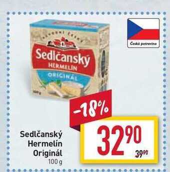Billa Sedlčanský hermelín originál 100 g nabídka