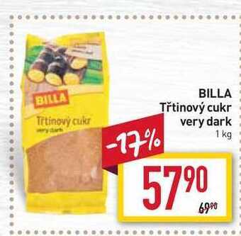 Billa Billa třtinový cukr very dark 1 kg nabídka