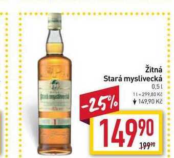 Billa Žitná stará myslivecká 0,5l nabídka
