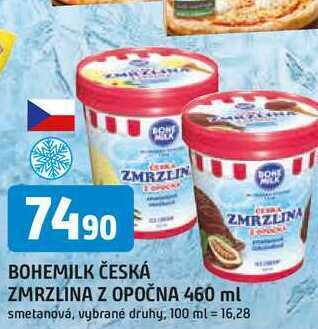 Trefa Bohemilk česká zmrzlina z opočna 460 ml nabídka