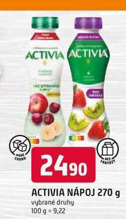 Trefa Activia jogurtový nápoj, různé příchutě 270g nabídka