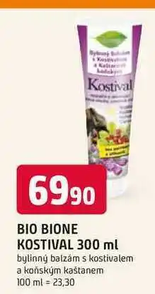 Trefa Bio bione kostival 300 ml bylinný balzám s kostivalem a koňským kaštanem nabídka