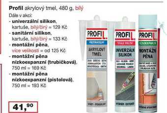 Barvy a laky drogerie Profil akrylový tmel, 480 g, bílý nabídka