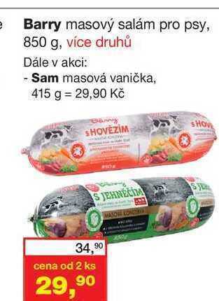 Barry masový salám pro psy, 850 g