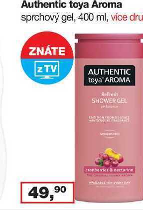 Authentic toya aroma sprchový gel, 400 ml
