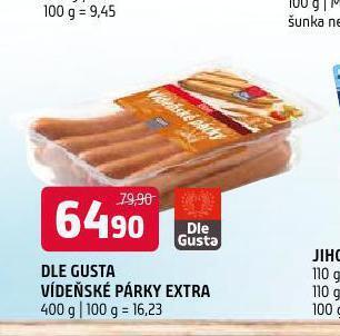 Terno Dle gusta vídeňské párky extra nabídka