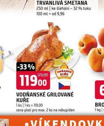 Terno Vodňanské grilované kuře nabídka