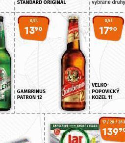 Terno Pivo gambrinus patron 12 nabídka