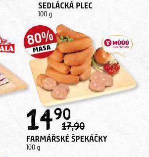 Terno Farmářské špekáčky nabídka