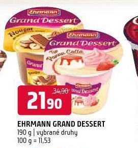 Terno Ehrmann grand dessert nabídka
