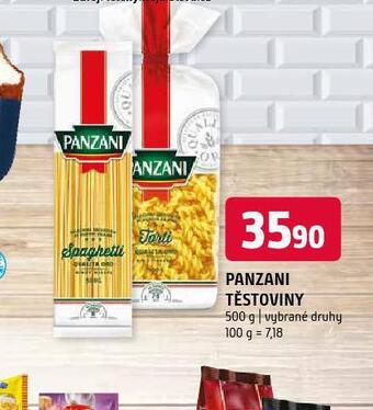 Terno Panzani těstoviny nabídka