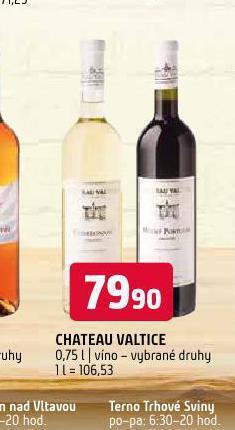 Terno Chateau valtice nabídka