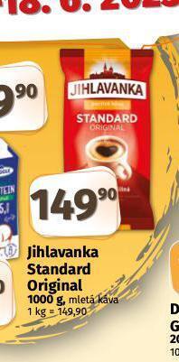 Coop Jihlavanka standard mletá káva nabídka