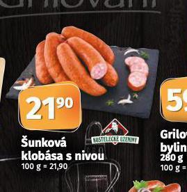 Coop Šunková klobása s nivou nabídka