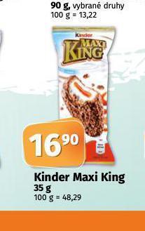 Coop Kinder maxi king nabídka