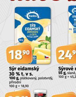 Coop Sýr eidamský 30% nabídka