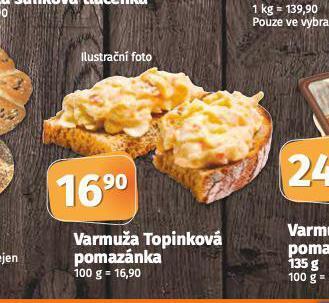 Coop Topinková pomazánka nabídka