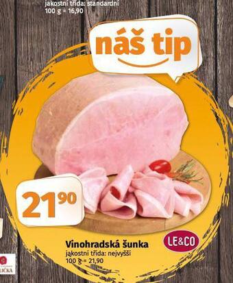 Coop Vinohradská šunka nabídka