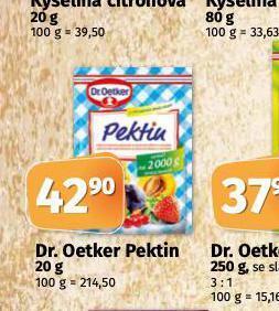 Coop Dr. oetker pektin nabídka