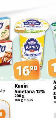 Coop Kunín smetana 12% nabídka