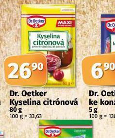 Coop Dr. oetker kyselina citronová nabídka