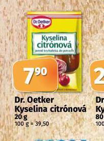 Coop Dr. oetker kyselina citronová nabídka