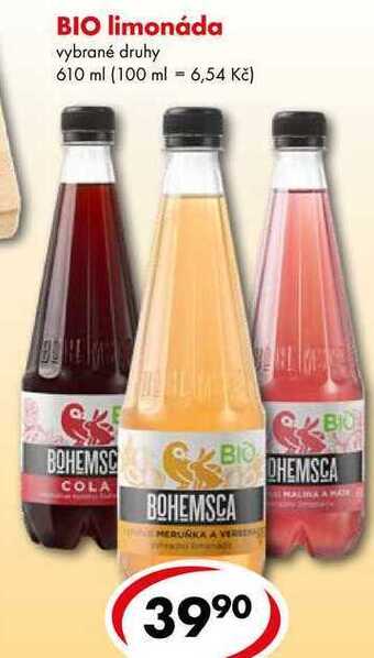 CBA Bio limonáda, 610 ml nabídka