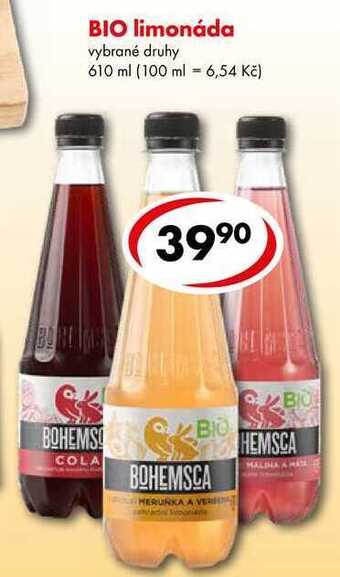 CBA Bio limonáda, 610 ml nabídka