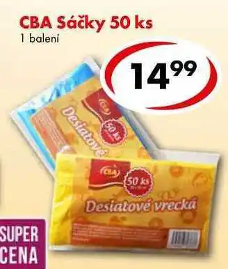 CBA Cba sáčky, 50 ks nabídka