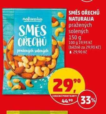 Penny Market Směs ořechů naturalia pražených solených 150 g nabídka